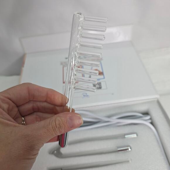 NuDerma Handheld Skin Therapy Wand Machine w/Neon – Anti-Aging - Skin Tightening - Picture 9 of 16